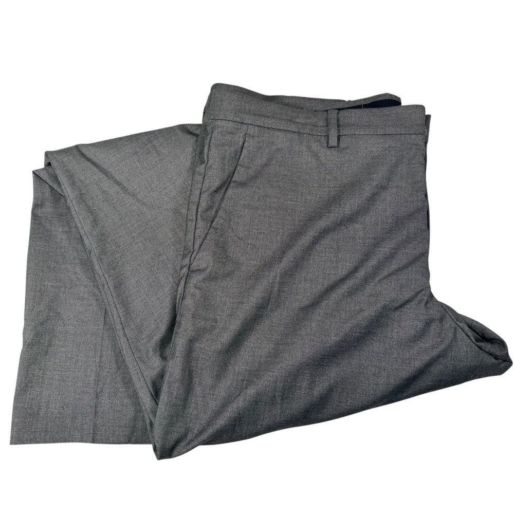 Perry Ellis Portfolio 38x32 Gray Dress Pants Slim Fit Flex Formal Professional